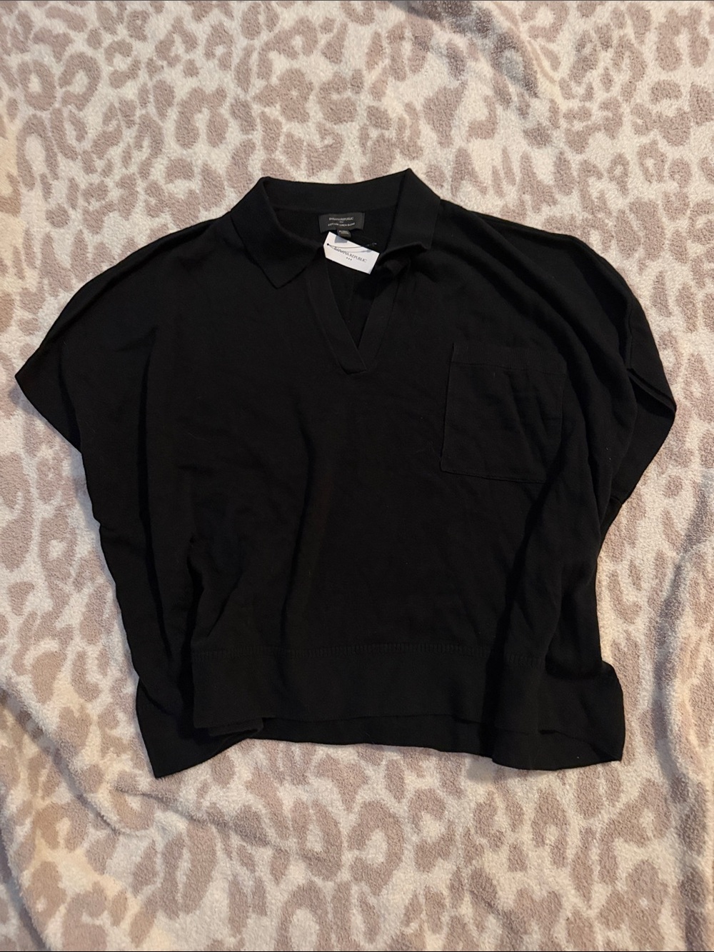 Banana Republic OVERSIZED JOHNNY-COLLAR SWEATER